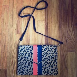 Stella and Dot Bellamy Clutch Animal Print